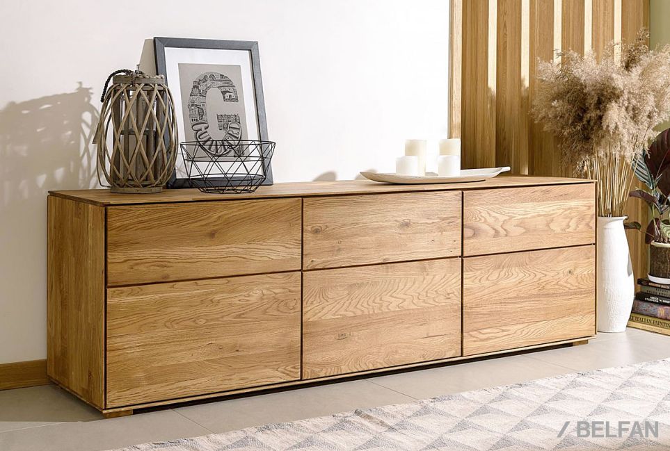 Тумба "Гринвуд" 3 (низкая) массив дуба 7