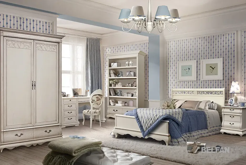 Детская «Тэфи» #1 белая эмаль с тёмной патиной