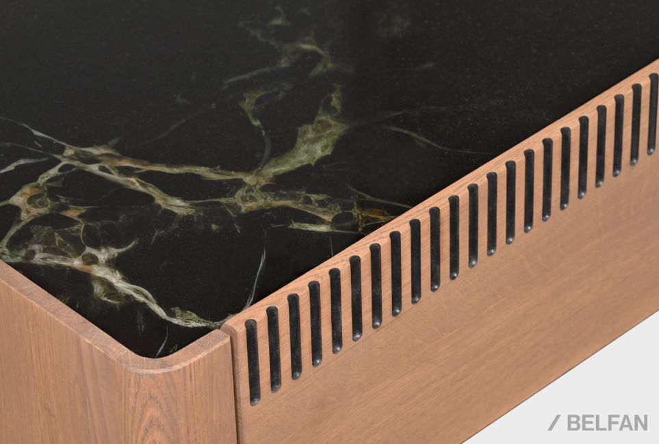 Тумба под ТВ "Бергамо" 200 массив дуба 5