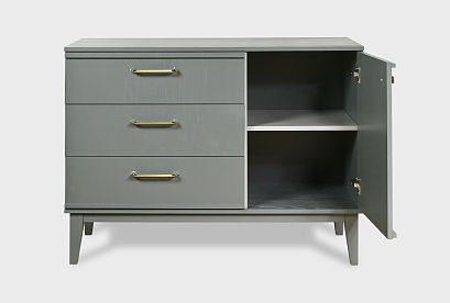 Комод "Чикаго" (3 ящика); *ВМФ-1769; платина