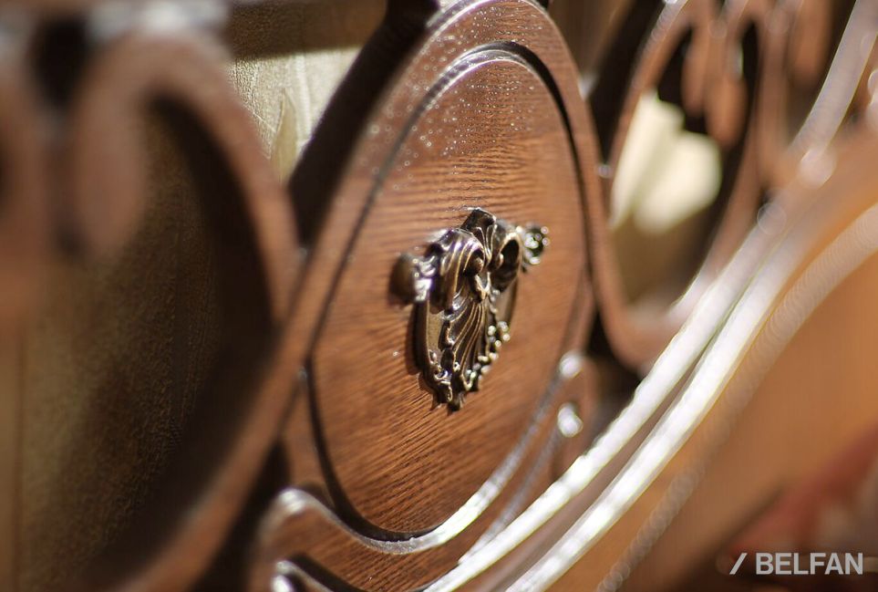 Кровать "Алези" (низкое изножье) массив и шпон дуба 3