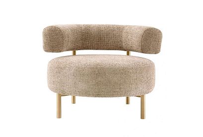 "Одри" кресло; нераскл.; 12; золото; Symphony 03 Beige (гр. 2/МТХ)