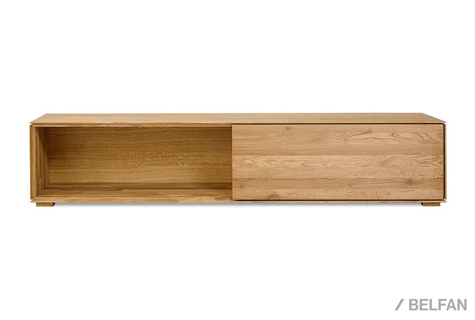 Тумба под ТВ "Гринвуд" массив дуба 10