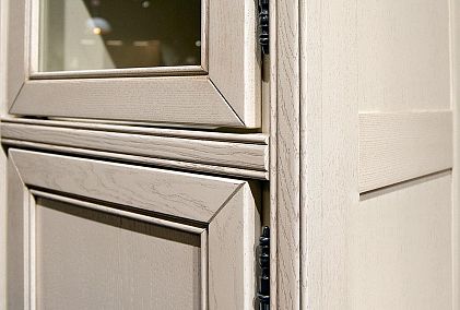 Шкаф 1-но дверный со стеклом "Тэфи" (правый)