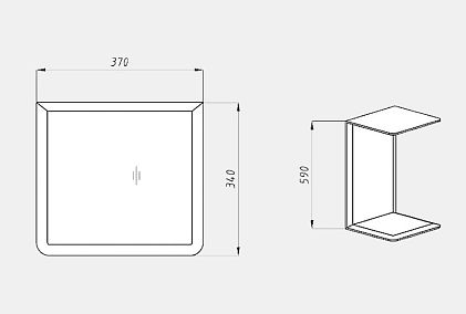 Стол приставной "Арт" 60