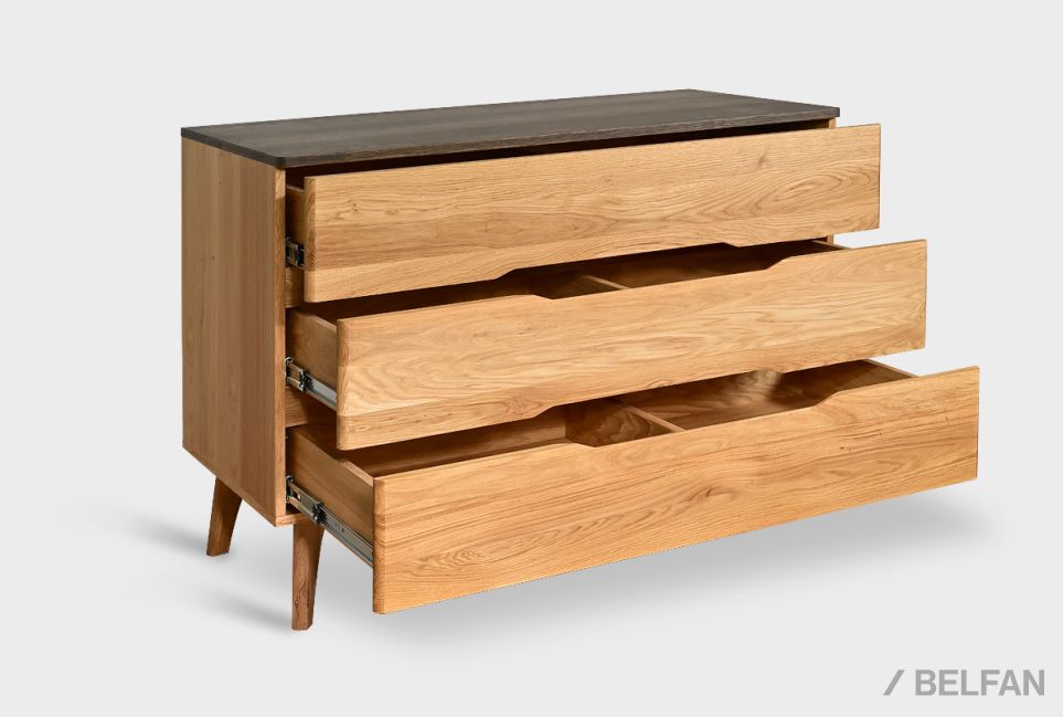 Комод "Элва" B-3 массив и шпон дуба 7