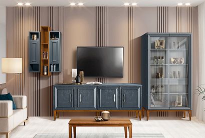 Шкаф настенный "Сакраменто" (правый); *А-016.17; сумеречный