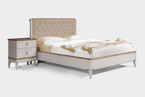 Кровать "Стюарт" (мягкое изголовье) массив и шпон дуба 8