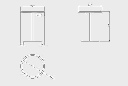 Стол журнальный "Меридиан"; *А-017.30; к-торфяной дуб