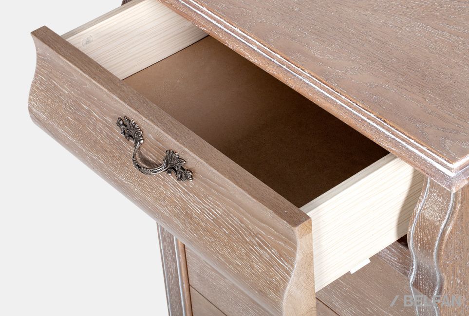 Комод высокий "Тэфи" 01 массив и шпон дуба 5