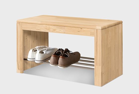 Тумба для обуви "Арт" массив дуба 3
