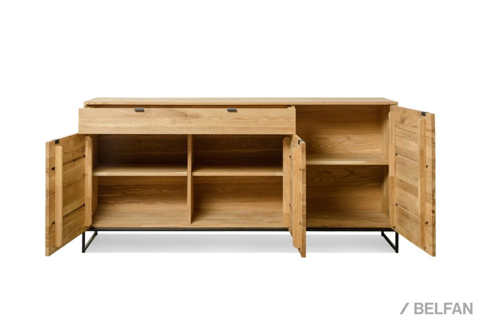 Тумба "Forest" 3 массив дуба, металл 7