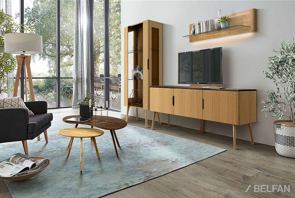 Тумба "Элва" D-3 массив и шпон дуба 5