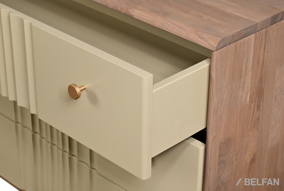 Комод "Меридиан" 3 массив дуба, МДФ 5