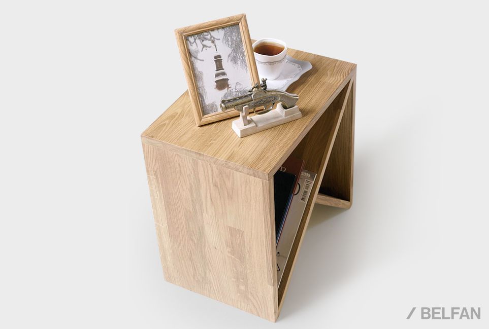 Стол прикроватный "Арт" Д массив дуба 2