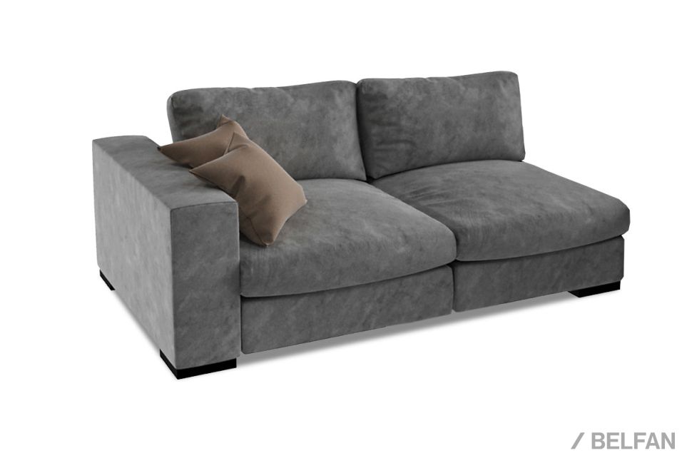 "Лофт" секция 2-х местная с подлокотником 1