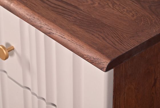 Тумба прикроватная "Меридиан" массив дуба, МДФ 10