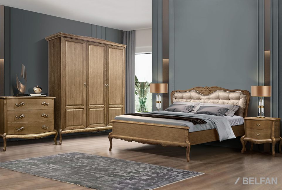 Тумба прикроватная "Флерон" массив и шпон дуба 2