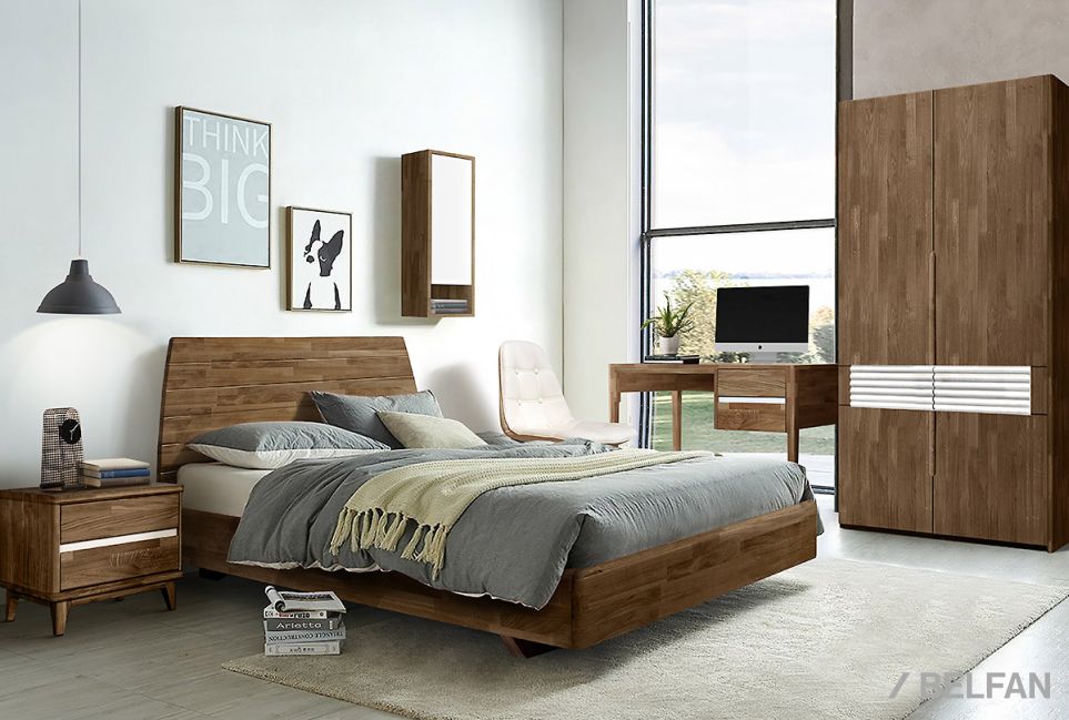 Кровать "Уоллстрит" массив дуба 2