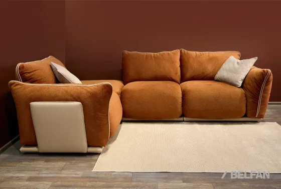 «ФЕРРЕ» диван трёхместный с пуфом #1