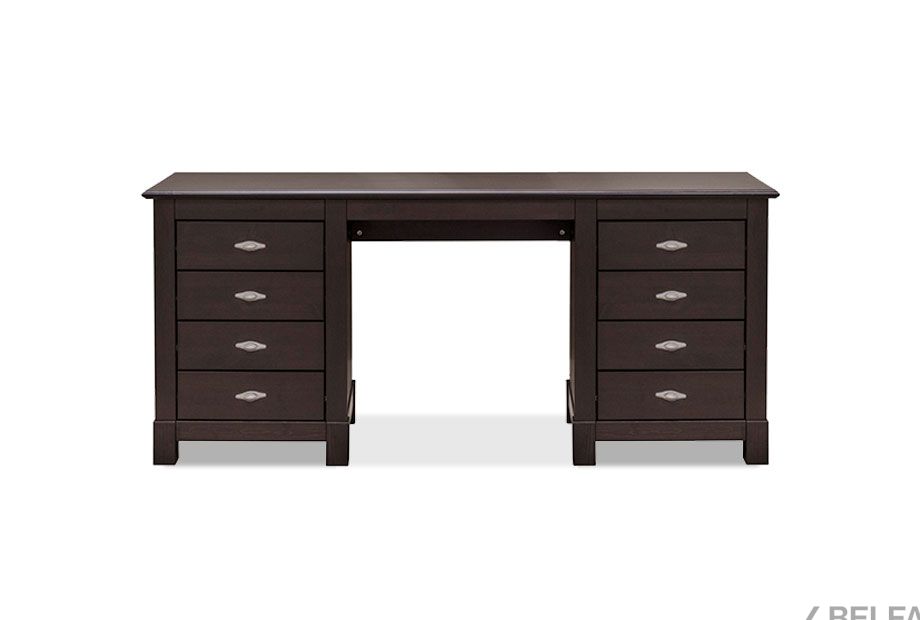 Стол письменный "Рауна" 08 (2 тумбы) массив сосны 1