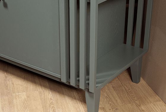 Витрина 4-х дв. "Чикаго" (левая) массив и шпон дуба 4