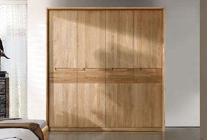 Шкаф для одежды 4-х дверный "Бремен"; дуб натуральный