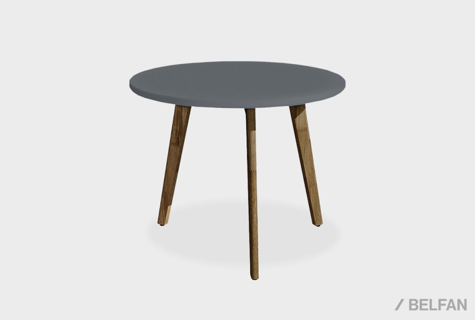 Стол журнальный "Уоллстрит" круглый 264 массив дуба, МДФ 1