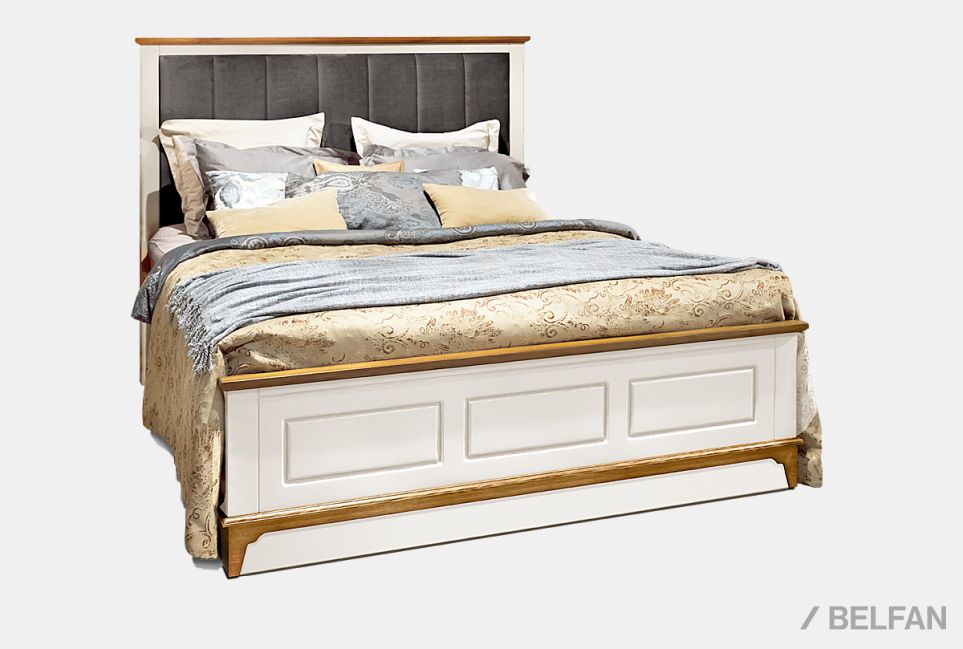 Кровать "Бриансон" массив и шпон дуба, МДФ 1