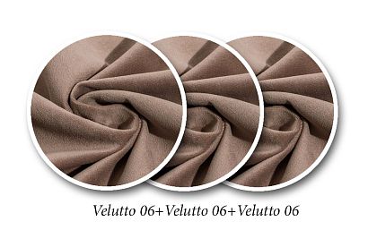 "Альберто" кресло; Velutto 06+Velutto 06+Velutto 06 (гр. 1/CМ)