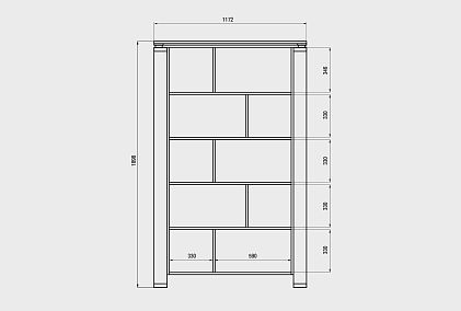 Стеллаж "Берген" В-193