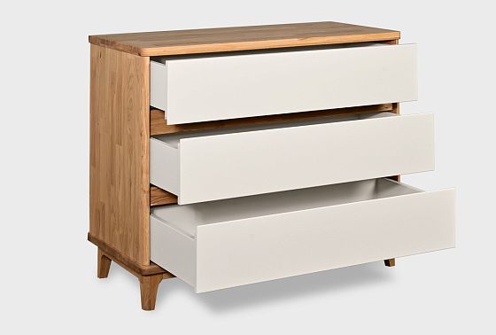 Комод "Уоллстрит" 3 массив дуба, МДФ 10