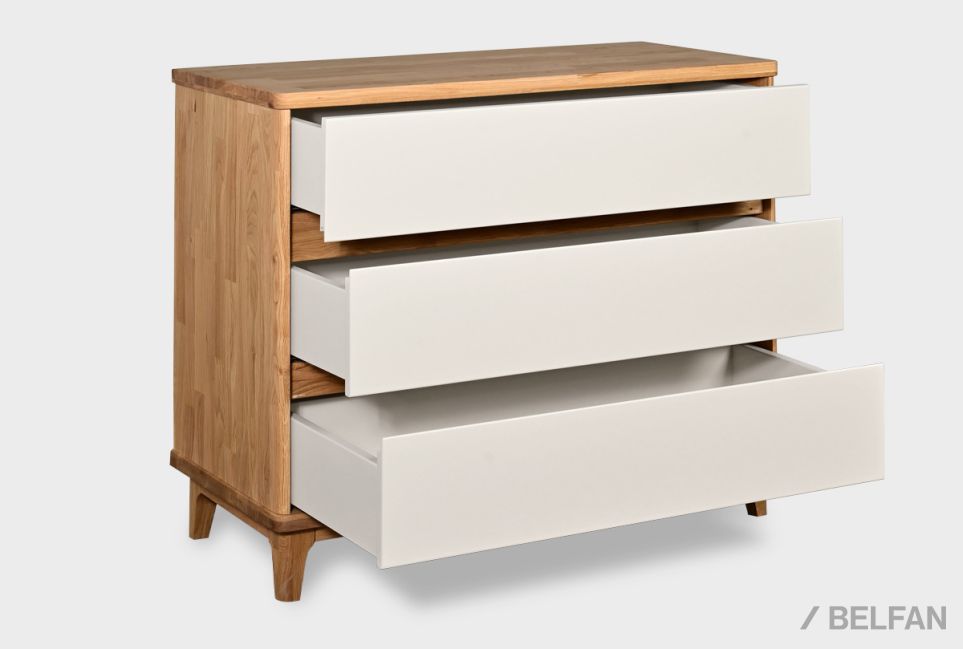 Комод "Уоллстрит" 3 массив дуба, МДФ 5