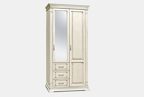 Шкаф комбинированный "Верди Люкс" 12з массив и шпон дуба 2