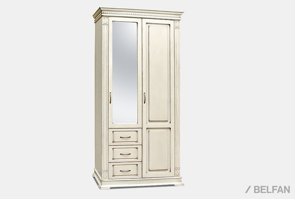 Шкаф комбинированный "Верди Люкс" 12з массив и шпон дуба 1