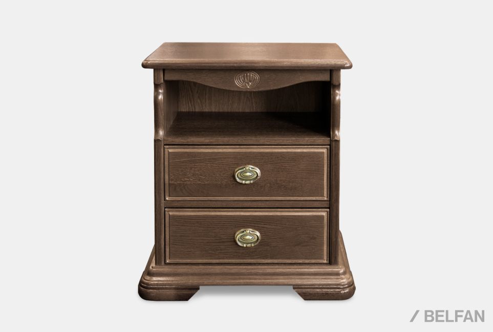 Тумба прикроватная "Лика" массив и шпон дуба 2