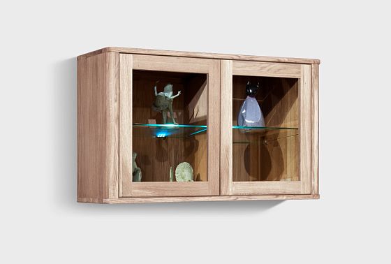 Шкаф навесной 2-х секц. "Норд" массив дуба 7