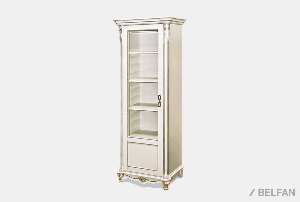 Шкаф для книг "Алези 8/1" (левый) массив и шпон дуба 2