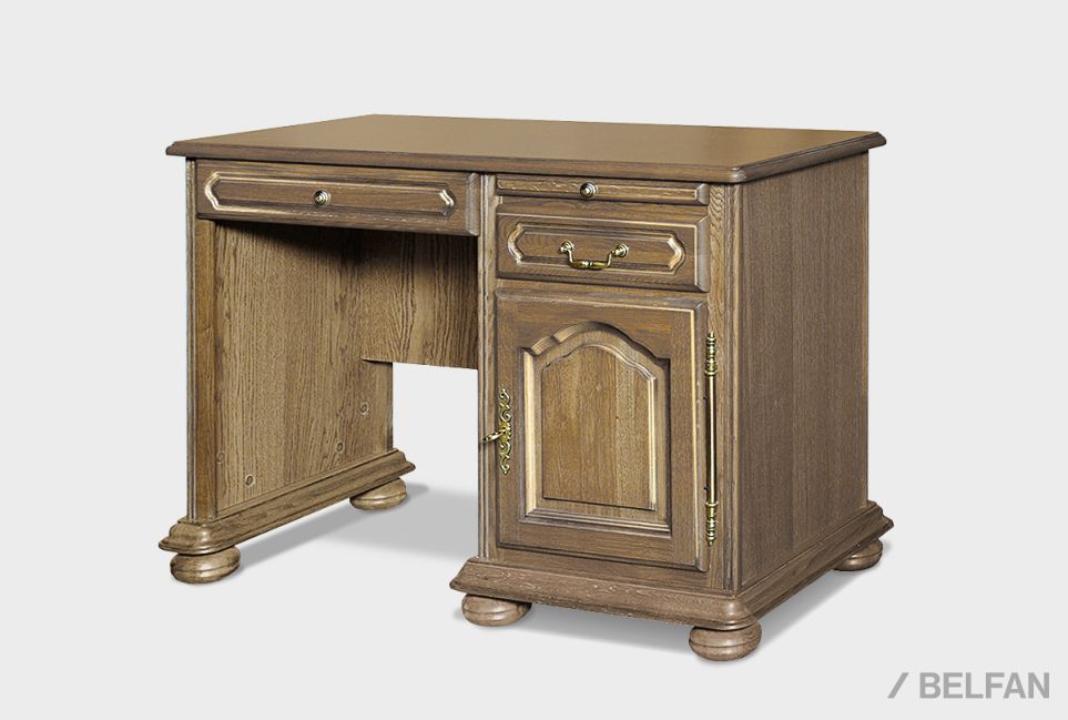 Стол письменный "Давиль" 1420 массив и шпон дуба 1