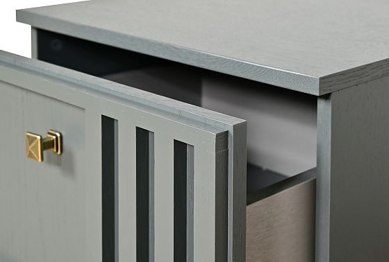 Тумба прикроватная "Чикаго" (правая) массив и шпон дуба 9