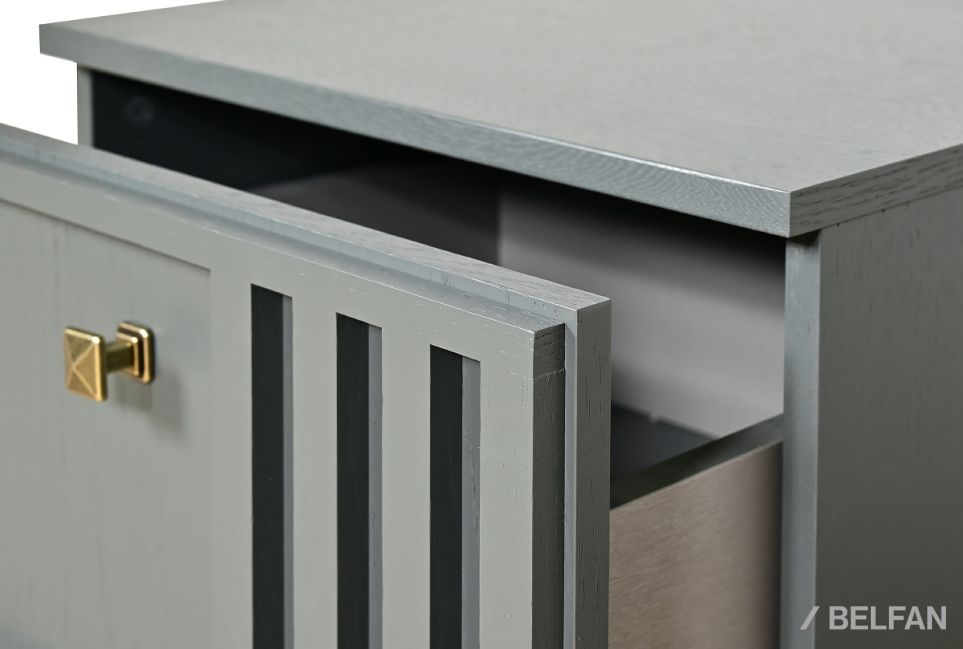 Тумба прикроватная "Чикаго" (правая) массив и шпон дуба 4