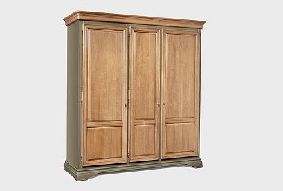 Шкаф для одежды "Оливия" 3-х дверный; *ММ-347-01/03Б; олива