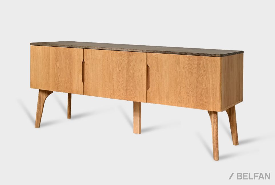 Тумба "Элва" D-3 массив и шпон дуба 1