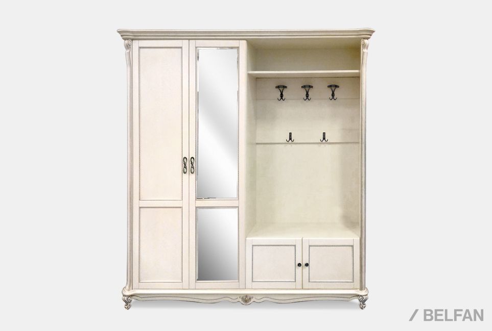 Шкаф комбинированный "Алези 2з" массив и шпон дуба 1