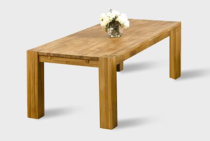 Стол обеденный "Берген" П-03 (сечение опор 150х150); 2000x1000; бейц масло