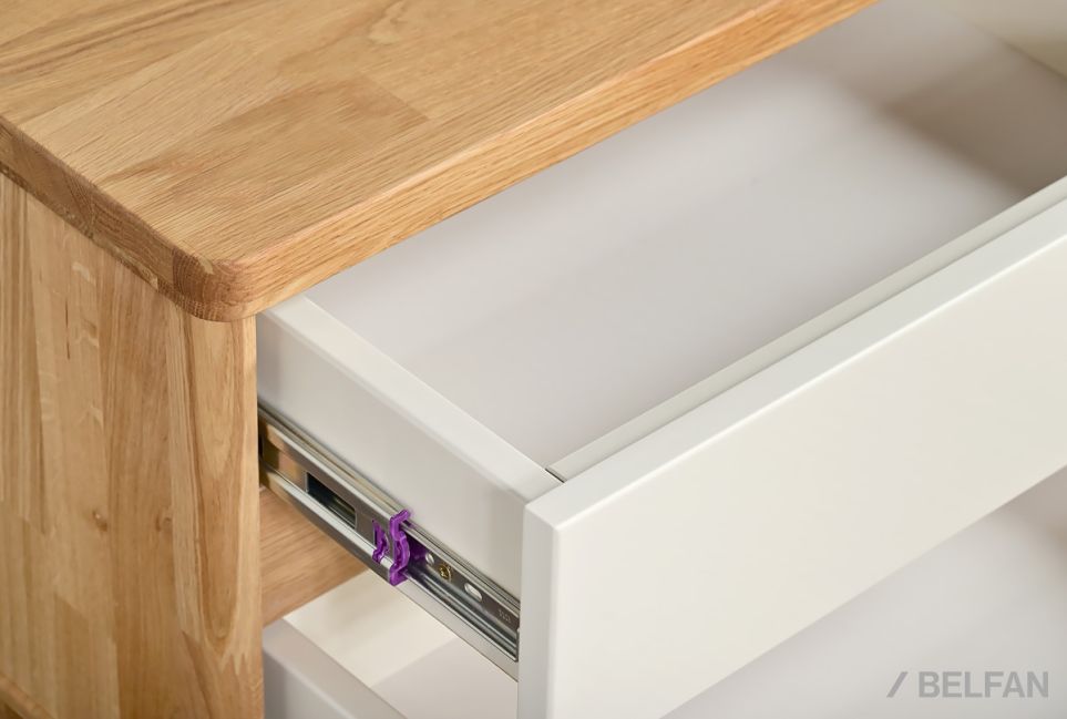 Тумба прикроватная "Уоллстрит" массив дуба, МДФ 11