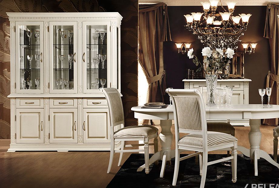 Шкаф комбинированный "Верди Люкс 3з" массив и шпон дуба 3