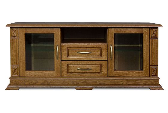 Тумба под ТВ "Верди Люкс ТВ2" массив и шпон дуба 3