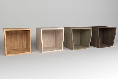 Модуль "Арт" (волна); *КМ-009.245; серый дуб