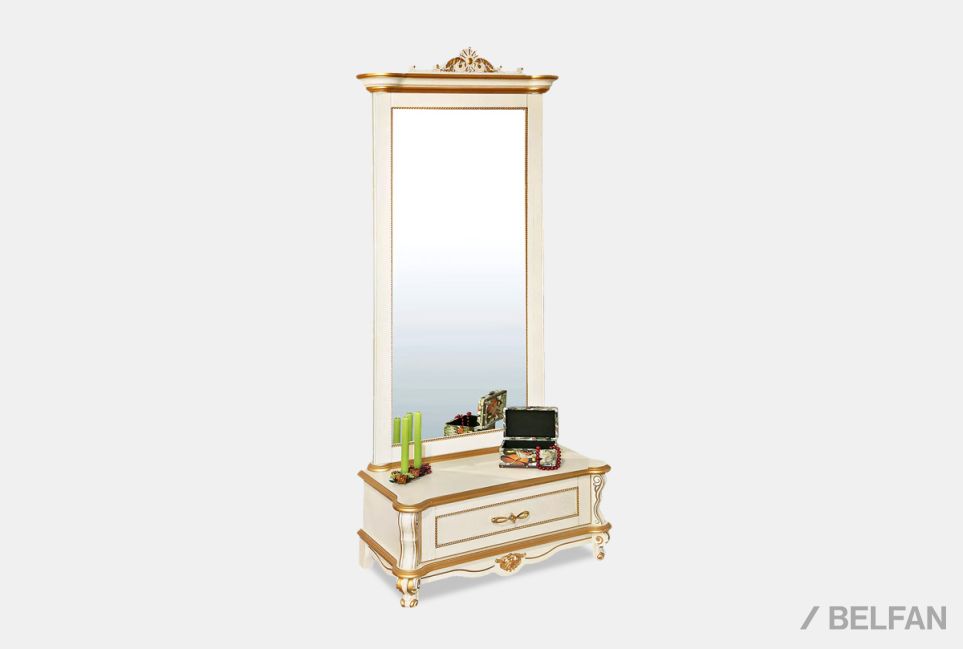 Зеркало напольное "Алези Люкс" массив и шпон дуба 1